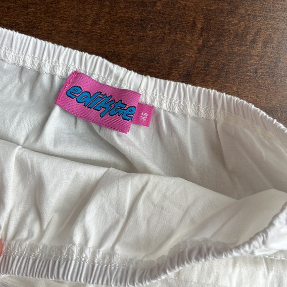 White Tie Front Adjustable Tube Top 🤍 - Picture 2 of 3